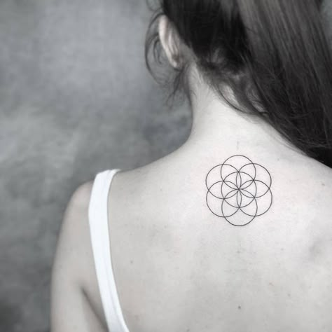 The Seed Of Life Tattoo, Flower Of Life Tattoo Women, Seed Of Life Tattoo, Mandala Dotted, Moving On Tattoos, Flower Of Life Tattoo, Tattoo 2023, J Tattoo, Geometry Shapes