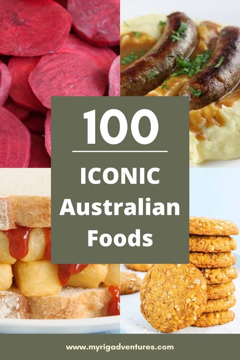 Check out these iconic Australian foods to try as you travel Australia or to add ot your bucket list! Bush tucker, snacks, meals, lollies, chocolates, breakfast and lunch dishes. #australian #food #bushtucker #vegemite #popular Australian Day Food Ideas, Australia Party Food, Australian Side Dishes, Food In Australia, 9th Grade Lunch Ideas, Australian Recipes Traditional, Australian Meals, Australian Foods, Preschool Travel