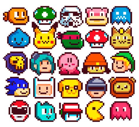 Pixel Tattoo, 8 Bit Art, Pixel Characters, Pixel Art Tutorial, 8bit Art, Pixel Drawing, Motifs Perler, Pixel Art Characters, Pix Art