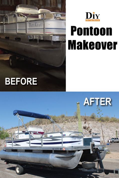 Pontoon Boat Makeover Ideas, Pontoon Restoration Ideas, Pontoon Boat Makeover, Pontoon Boat Makeover Diy, Pontoon Makeover, Pontoon Restoration, Boat Makeover, Boat Restoration, Boat Decor