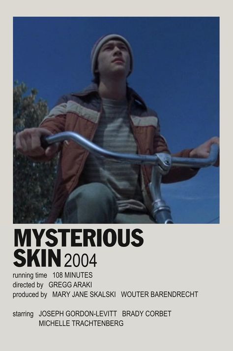 Mysterious Skins Poster, Mysterious Skin Movie Poster, Mysterious Skin Fanart, Mysterious Skin Poster, Movie Checklist, Mysterious Skin, Skin Poster, Tv Posters, Movies To Watch Teenagers