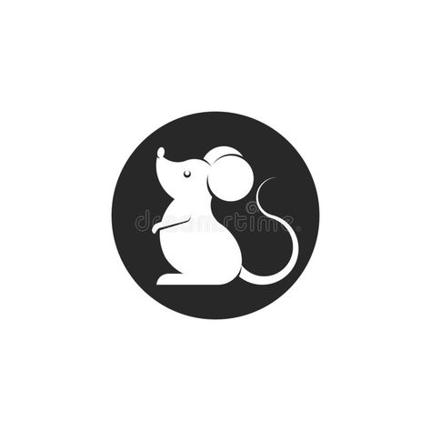 Rat Logo Design, Mice Drawing, Rat Logo, Drawing Calendar, Mark Art, Cartoon Rat, Mouse Logo, Mouse Icon, White Mouse