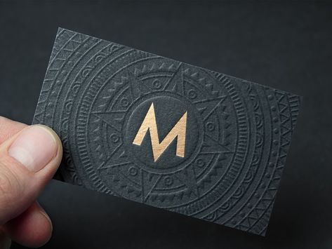 Restaurant Business Cards, The Letter M, Inspiration Logo Design, Graphic Design Business Card, Business Card Design Inspiration, Visiting Card Design, Logo Luxury, Business Card Design Creative, Luxury Business Cards