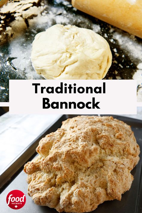 Top photo: dough for homemade bread
Bottom photo: Baked bannock Best Bannock Recipe, Oven Bannock Recipe, Bannock Recipe First Nations, Scottish Bannock Recipe, Fried Bannock Recipe, Baked Bannock, Indigenous Recipes, Bannock Recipe, Bannock Bread