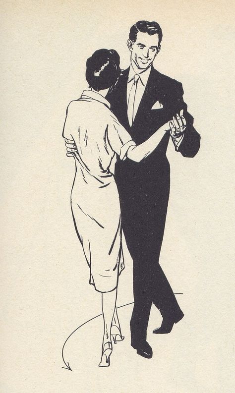 back turn | Millie Motts | Flickr Dancing Drawing Reference, Couple Dancing Drawing, Couple Slow Dancing, Slow Dancing Aesthetic, 1950s Drawing, Dancing Drawing, Dancing Poses, Dancing Pose, Plant Styling