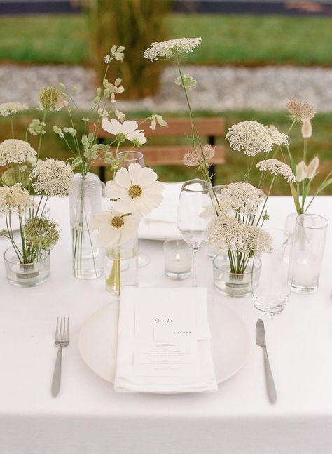 Center Piece Wedding Table, Wedding Reception Twinkle Lights, Small Formal Wedding, Timeless Floral Arrangements, European Garden Wedding Theme, Circle Table Arrangement, Wedding Ground Arrangement, Modern Earth Tone Wedding, May Garden Wedding