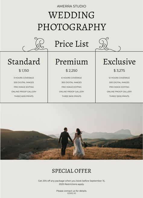 Wedding Photography Templates, Google Docs Templates, Hair Salon Price List, Hair Salon Prices, Photography Price List Template, Guest List Template, Wedding Packages Prices, Photography Price List, Photography List