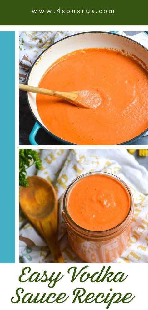 Canning Vodka Pasta Sauce, Vodka Sauce With Cottage Cheese, The Best Vodka Sauce Recipe, Ina Garden Vodka Sauce, All’s Vodka Sauce, Easy Homemade Vodka Sauce, Canned Vodka Sauce Recipes, Vodka Sauce Recipe Without Vodka, Vodka Tomato Sauce