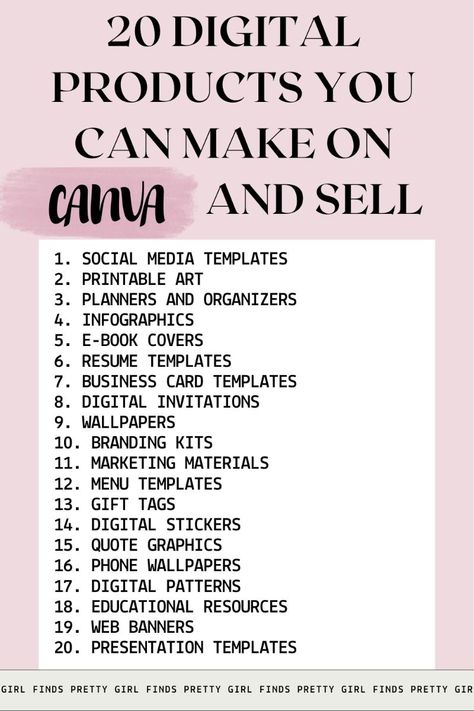 20 Digital Products You Can Make On Canva and Sell plannerd #readingplanner. Digital Planner Ideas, Canva Planner, Amazon Kdp, Love Journal, Make Money Online Free, Create Digital Product, Brand Kit, Graphic Quotes, Social Media Templates