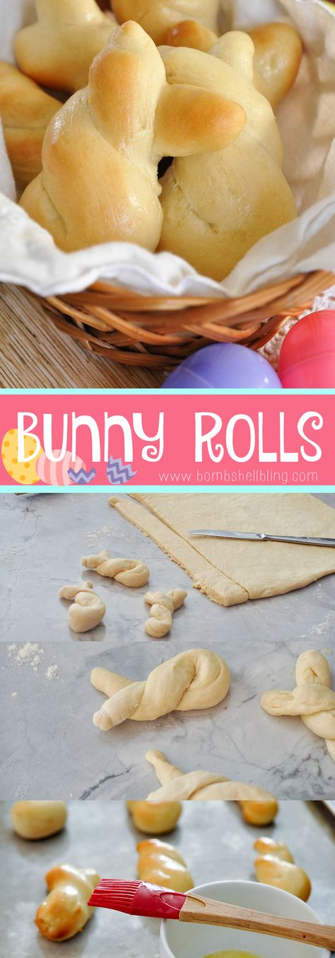 Easter Bunny Rolls Recipe Easter Bunny Rolls, Bunny Rolls, Easter Side Dishes, Easter Lunch, Easter Snacks, Easter Menu, Easter Dinner Recipes, Easter Goodies, Easter Dinner