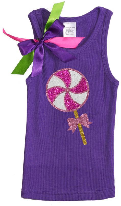 Girls Birthday Outfit Candy Birthday Party, Lollipop Party, Lollipop Birthday… Candy Shirt Ideas, Purple Lollipop, Girls Birthday Outfit, Birthday Scrapbook Pages, Candyland Birthday Party, Lollipop Birthday, Halloween Party Planning, Candy Land Party, Boys Christmas Shirt