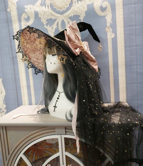 New Release: 【Polar Night Sky】 Lolita Witch Hat

◆ Shopping Link >>> https://lolitawardrobe.com/polar-night-sky-lolita-witch-hat_p7616.html Pink Magic, Magic Hat, Witch Outfit, Witch Costume, Witch Aesthetic, Velvet Lace, Cute Hats, Dr Who, Fantasy Clothing