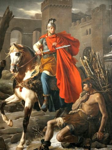 Catholic Fire: St. Martin of Tours, a soldier in the "Army of God" St Martin Of Tours, Empire Romain, Catholic Priest, Jesus Christus, San Martin, St Martin, Catholic Art, Patron Saints, Saint Martin