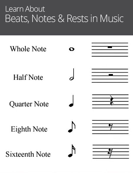 Beats, Notes & Rests in Music Piano Tattoo, Music Note Symbol, Free Printable Sheet Music, Reading Sheet Music, Tattoo Music, Homeschool Music, Not Musik, Violin Lessons, Ode To Joy