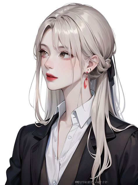 Anime Women In Suits Fanart, Anime Cupples, Pop Art Girl, Real Anime, Creative Profile Picture, Korean Art, Cute Anime Profile Pictures, Digital Art Anime