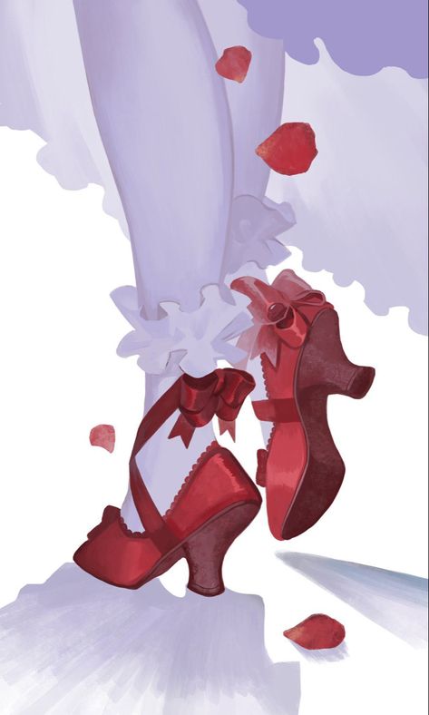 The Red Shoes, Pretty Drawings, Arte Sketchbook, Digital Art Tutorial, Red Shoes, Art Reference Photos, Art Reference Poses, Pretty Art, Character Design Inspiration