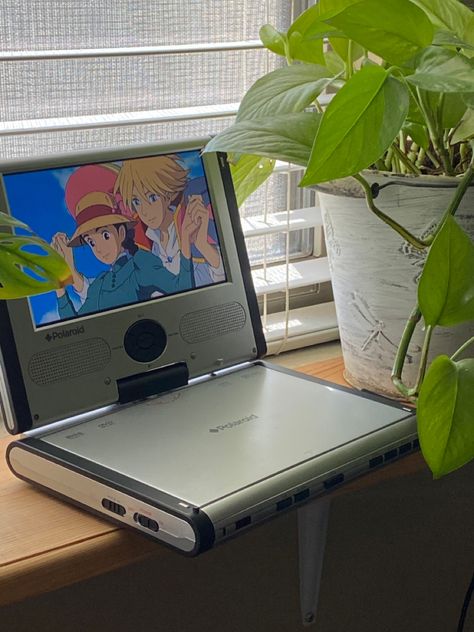 Portable Dvd Player Aesthetic, Portable Cd Player Aesthetic, Dvd Player Aesthetic, Dvd Collection Aesthetic, Cd Player Aesthetic, Dvd Aesthetic, Plants Cute, Physical Media, Aesthetic Plants