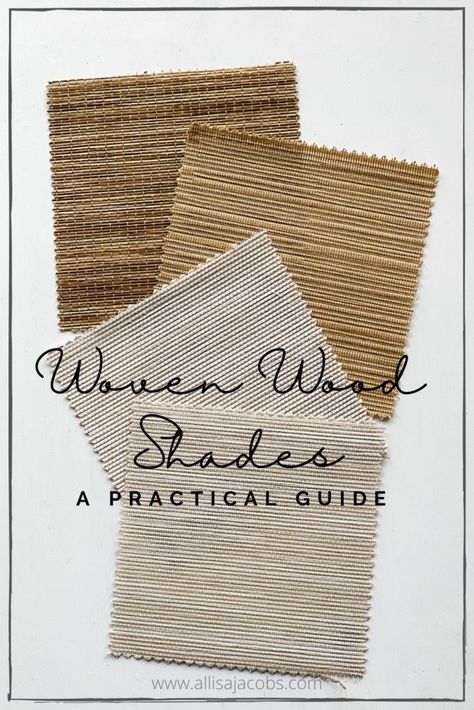 (paid link) What type of window treatments are trending this year? Learn just about 2020's summit window covering ideas from this publish by Lerner Interiors, ... Roman Shades In Bathroom, Rattan Shades Window Treatments, Natural Shades For Windows, Natural Roman Shades, Allisa Jacobs, Cordless Woven Wood Shades, Woven Roman Shades, Natural Blinds, Tropical Cottage