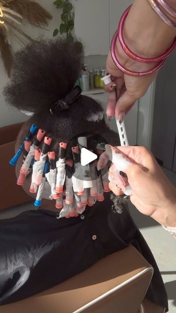 Perm Rod Set Short Natural Hair, Growing Out Permed Hair, How To Do Perm Rods On Natural Hair, Braid Out With Perm Rods, Perm Rods On Short Hair, Perm Rods On Relaxed Hair, Rod Set On Short Hair, 4c Perm Rod Set, Perm Rod Set On Relaxed Hair