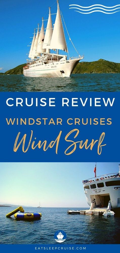 Windstar Cruises Wind Surf Cruise Review | EatSleepCruise.com If you want a cruise vacations but are looking for something a little different, consider Windstar Cruises. These ships and yachts are sailing the world including the Caribbean, Europe and Tahiti. These cruises are popular. Find out why with our review of the Wind Surf! #windsurf #windstar #cruise #cruiseship #cruisevacation #cruising #sailing #EatSleepCruise Windstar Cruises, Cruise Pictures, Packing List For Cruise, Cruise Excursions, Celebrity Cruises, Cruise Destinations, Norwegian Cruise, Royal Caribbean Cruise, Princess Cruises