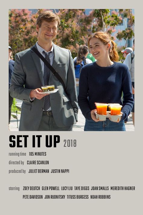 Set It Up Movie Poster Set It Up Movie, Up Movie Poster, Up Movie, Netflix Subscription, Movies To Watch Teenagers, Set It Up, Glen Powell, Great Movies To Watch, Romantic Films