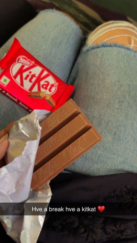 #kitkat#chocolate#sugar Kitkat Snap, Kitkat Chocolate, Bridal Gift Wrapping Ideas, Celebrity Casual Outfits, Instagram Bio Quotes, Best Friend Gifs, Black Background Wallpaper, Bio Quotes, Snap Quotes