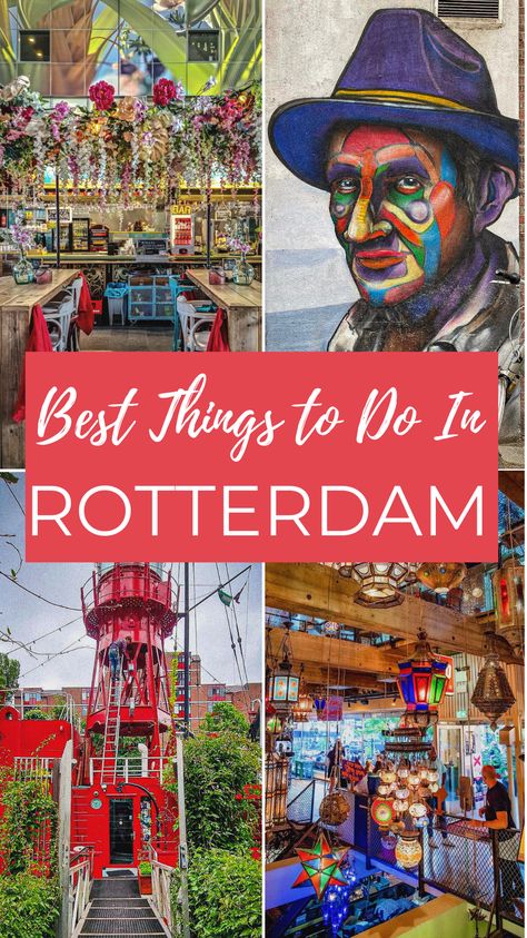 Planning to visit Rotterdam in the Netherlands? Here are the best things to do in Rotterdam including the most important travel tips. #Rotterdam #Netherlands #Europe Travel Rotterdam, Rotterdam Things To Do, Rotterdam Port, Netherlands Tourism, Netherlands Rotterdam, Norway Vacation, Europe Train, Rotterdam Netherlands, Visit Amsterdam