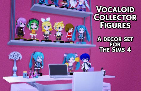 Sims Vocaloid Cc, Sims 4 Cc Maxis Match Plushies, The Sims 4 Vocaloid Cc, Sims 4 Anime Figures, Kirby Sims 4 Cc, Sims 4 Hatsune Miku, Sims 4 Figures Cc, Manga Sims 4 Cc, Sims 4 Doki Doki Literature Club Cc