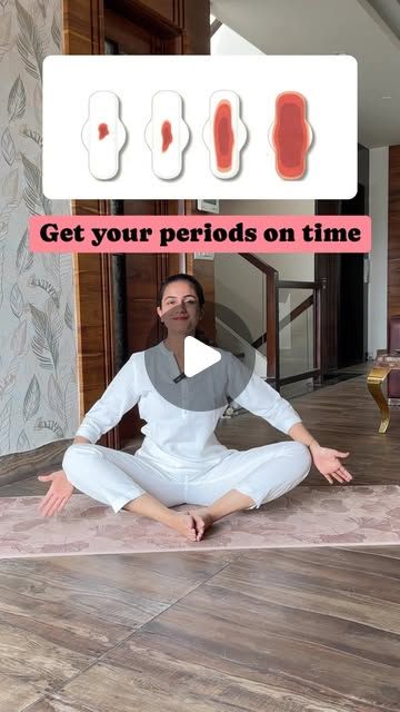 Pcod Yoga Exercises, Yoga For Periods To Come, Exercise For Periods To Come, Exercise To Get Periods Immediately, Periods Exercise, Period Exercises, Yoga Postpartum, Period Workout, Period Yoga