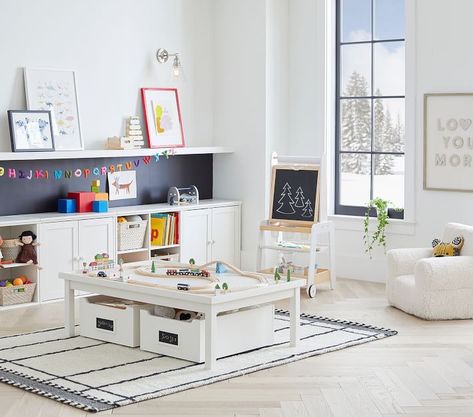 Neutral Ultimate Art Easel | Pottery Barn Kids Kids Bed Furniture, Toddler Playroom, Kids Playroom Decor, Playroom Design, Art Easel, Playroom Furniture, Toy Rooms, Playroom Decor, Kids Playroom