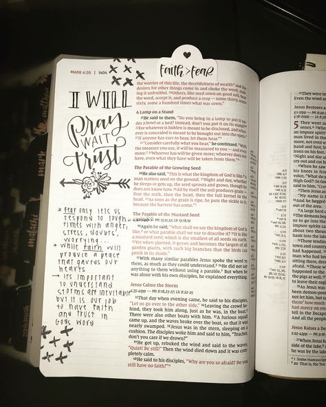 Bible journaling, bible journaling community, faith over fear, illustrated faith, devotional Mark 4 Bible Journaling, Mark Bible Notes, Mark 3 Bible Journaling, Mark Bible Journaling, Faith Devotional, Undeserved Grace, Mark Bible, Bible Lettering, Verses Bible