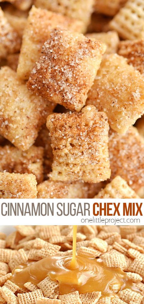 Snacks, Chex Mix Recipes, Snack Mix Recipes, Chex Mix, Homemade Snacks, School Snacks, Snack Mix, Cinnamon Sugar, Holiday Baking