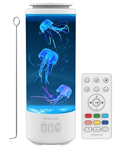 Jellyfish Lava Lamp Bluetooth Speaker, White Noise LED Jellyfish Aquarium Table Lamp 7 Colors Changing with 4 Light Modes, Mood Lamp for Home Office Sleep Relax, Gifts for Kids Teens Girls Boys Adults Jellyfish Lava Lamp, Aquarium Table, Aquarium Lamp, Jellyfish Aquarium, Jellyfish Light, Mood Lamp, Jellyfish Lamp, Mood Lamps, Seal Design