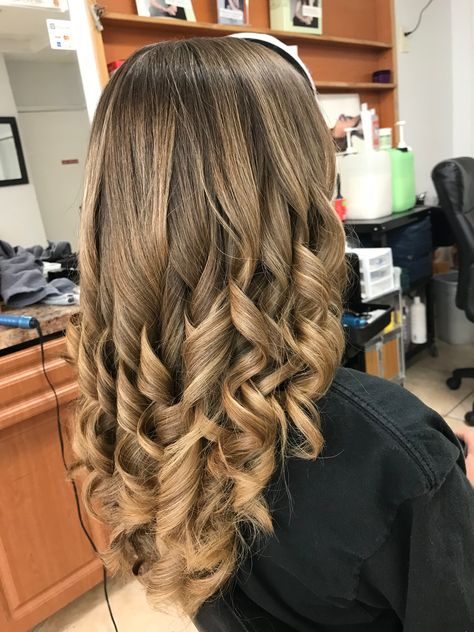 Bottom Hair Curls, Curley's Hair., Heat Curls Hairstyles, Loose Curls Long Hair Brunette, Curley's Hairstyles, Heartless Curls Long Thick Hair, Curls Medium Length Hair, Big Voluminous Curls Long Hair, Long Brown Curled Hair Prom