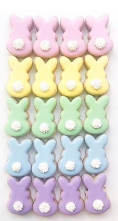 Easter Sugar Cookies Decorated, Easter Cupcakes Easy, Royal Iced Cookies, Easter Bunny Cookies, Easter Sugar Cookies, Easter Sweets, Sugar Cookie Royal Icing, Sugar Cookie Icing, Iced Sugar Cookies