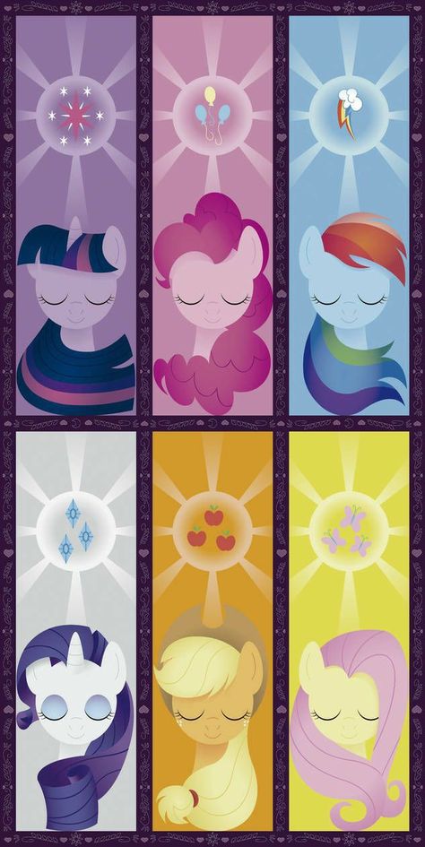 Magic Sigils, Elements Of Harmony, My Little Pony Birthday Party, Little Pony Birthday Party, Mane 6, My Little Pony Poster, My Little Pony Party, My Little Pony Twilight, My Little Pony Wallpaper