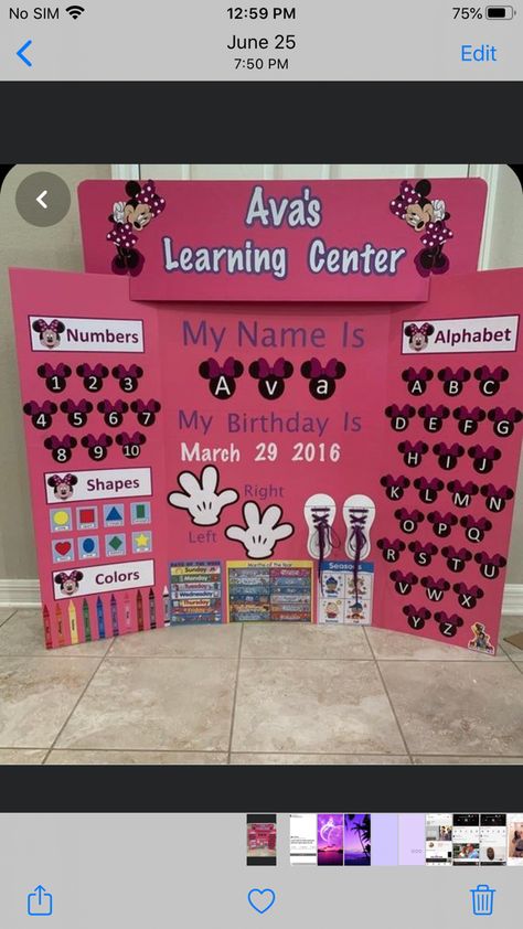 Preschool Prep, Learning Board, Baby Nursery Diy, Learning Binder, Toddler Homeschool, Teaching Toddlers, Homeschool Organization, Preschool At Home