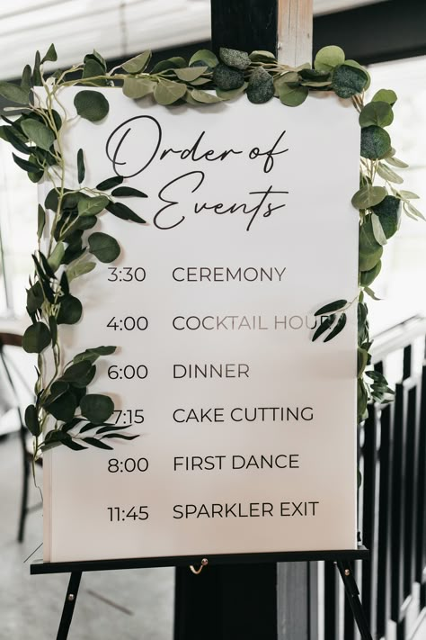 Wedding Signs Itinerary, Wedding Signs Schedule, Diy Wedding Itinerary Sign, Day Of Events Wedding Sign, Weddings Signs For Reception, Wedding Sign Order Of Events, Wedding Events Timeline Signs, Order If Events Wedding Sign, Wedding Itenary Sign