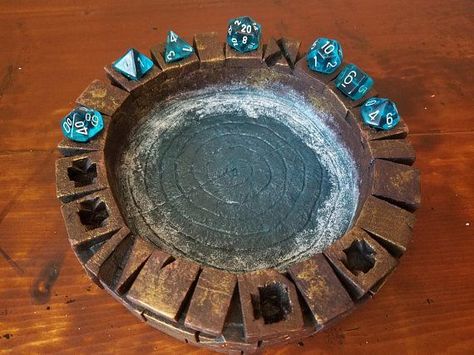 Dnd Diorama, Dm Outfits, Game Display, Fantasy Imagination, Dice Roller, Dungeons And Dragons Accessories, Dnd Crafts, Dnd Items, Reclaimed Wood Projects