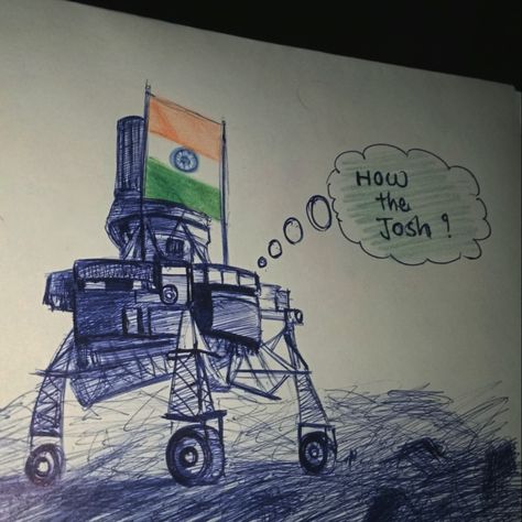 Pen Sketch of proud moment for India. #chandrayaan3 Chandrayan 3, Moon Poster, Unique Drawings, Pen Sketch, Sketch, Pen, Moon, India, In This Moment