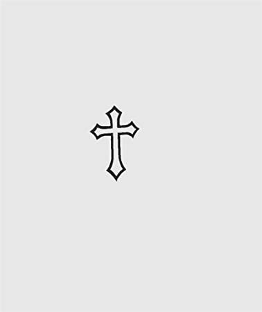 Small Tattoo Ideas Random, Very Easy Tattoos, Small Tattoo Stick And Poke, Hip Tattoo Stick And Poke, Small Cross Drawing, Men Tattoo Ideas Cross, Simple Tattoo Drawings Ideas, Black And White Simple Tattoos, Cross Y2k Tattoo