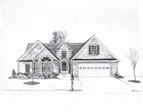 house drawing Big House Drawing, Drafting Architectural, Dream House Sketch, Mansion Drawing, Houses Drawing, Building Sketches, Cool Mansions, Dream House Drawing, Simple House Drawing