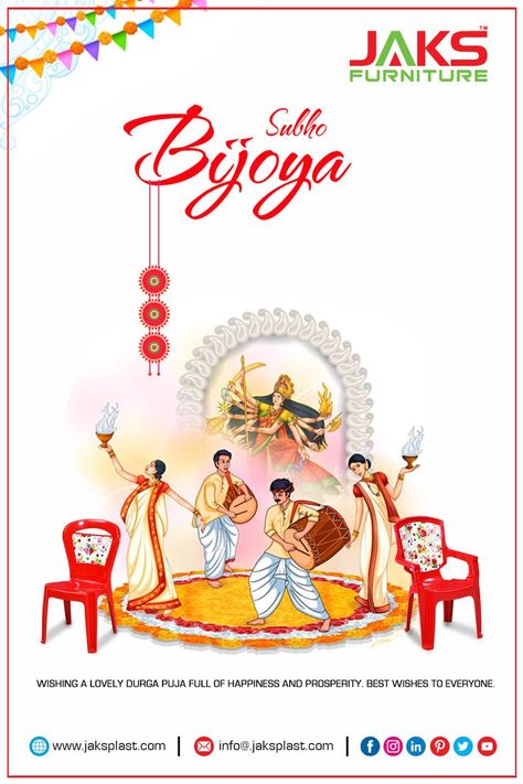 As the idols submerge, let's welcome new beginnings!! May the spirit of victory & unity continue to shine in your life!! #JaksFurniture wishes Subho Bijoya to all!! #DivineBlessings #Farewell #NewBeginnings #SubhoBijoya Subho Vijaya Images, Shuvo Bijoya Wishes, Subho Bijoya Wishes, Subha Bijaya, Subho Bijoya Dashami, Ma Durga, Goddess Durga, Valentines Greetings, Durga Puja