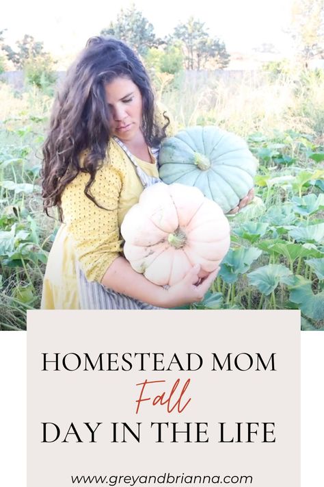 woman harvesting pumpkins in home garden Aesthetic Homestead, Fall Homemaking, Harvesting Pumpkins, Homestead Mom, Morning Chores, Homemaking Ideas, Mom Aesthetic, Pumpkin Harvest, Mom Schedule