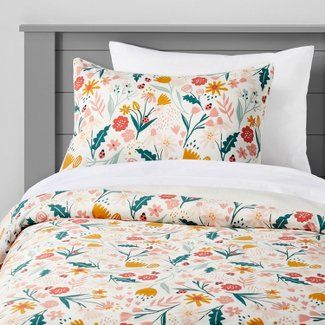 Charlotte Nursery, Sleeping Nook, Kids Comforters, Floral Comforter Sets, Cotton Comforter Set, Garden Kids, Kids Duvet, Chicago Apartment, Floral Comforter