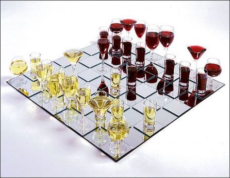 Delmosa Highlight: Sophisticated Drink Strategies! Drink Non-alcoholic. Apologies, but image does not map to source. If you know the source, please make a comment or visit us at www.delmosa.com. Glass Chess Set, Glass Chess, Barolo Wine, How To Play Chess, Play Chess, Wine O Clock, Wine Time, Wine Humor, Drinking Games