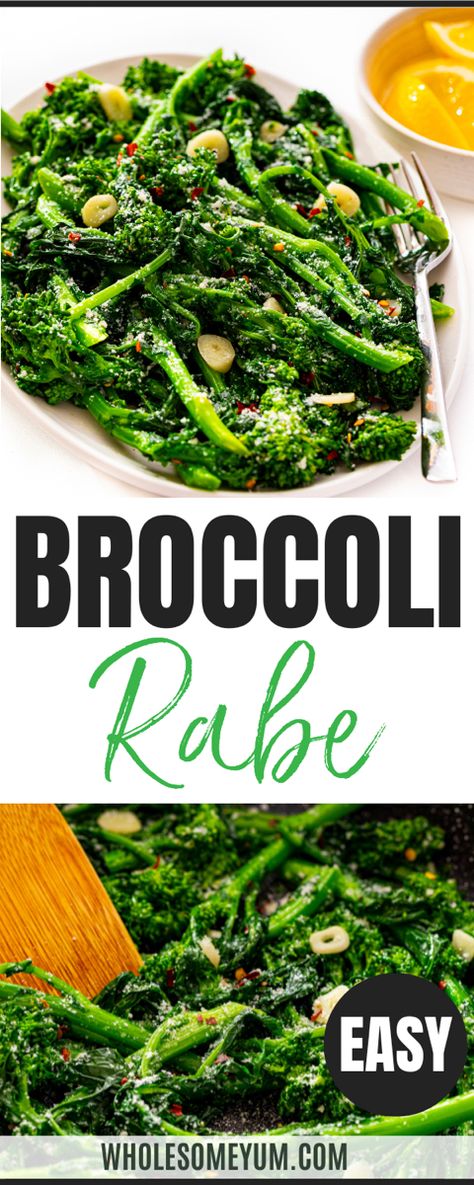 Broccoli Rabe Recipe Brocoli Rabe Recipe, Broccoli Rabe Recipes, Rapini Recipes, Flavorful Broccoli, Italian Side Dish, Sauteed Broccoli Rabe, Steak Pizzaiola, Sauteed Broccoli, Broccoli Rabe Recipe