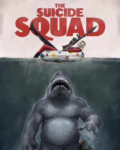 The Daily Jaws on Instagram: “THAT SHARK HEAD LOOKS FAMILIAR….. As for how @jamesgunn got @officialslystallone to voice the role, it didn't take a whole of convincing:…” Suicidesquad Dc, King Shark, Batman Hush, Comic Villains, Dc Villains, Alternative Movie Posters, Super Villains, Dc Comics Art, Superhero Art