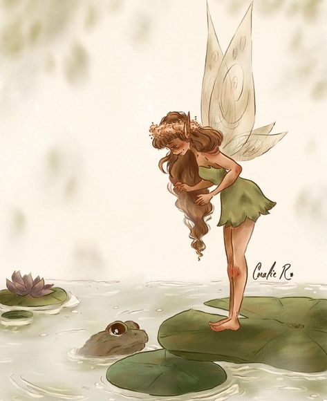 Fairytale Aesthetic Drawing, Fairy Couple Art, Pretty Fairy Drawing, Cute Fairy Pictures, Earth Fairy Drawing, Farie Aesthetic, Fairy Cartoon Drawing, Fairy Art Aesthetic, Fairy Aesthetic Drawing