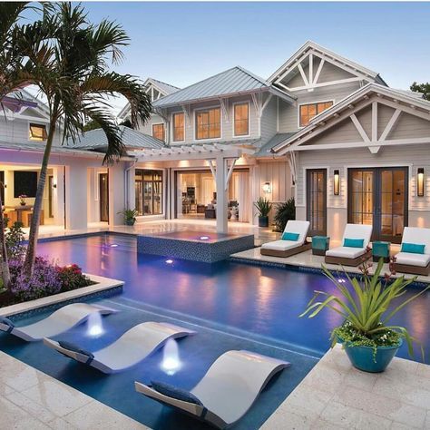 15 Luxury Homes with Pool – Millionaire Lifestyle – Dream Home Mansion with built in spa Pool Luxury, Luxury Swimming Pools, Dream Mansion, Pool Swimming, Luxury Pools, Dream Pools, Backyard Pool Designs, Luxury Pool, Swimming Pools Backyard